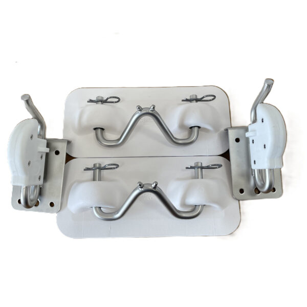 PVC Snap Davit Kit Bathing Platform White Pads