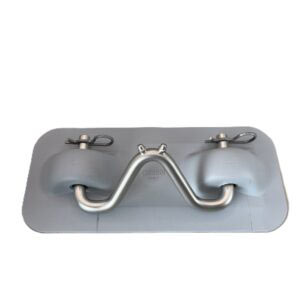 Rubber Snap Davit Pad and Hook Grey 270mm x 120mm Each