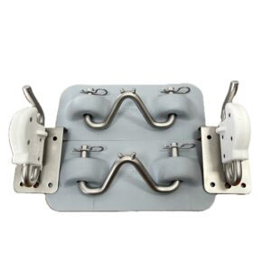 Rubber Snap Davit Kit Bathing Platform Grey Pads