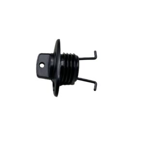 Oval Drain Socket 20mm Black
