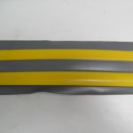 PVC Tear Drop Rubbing Strake Grey/Yellow 5M x 9.5cm
