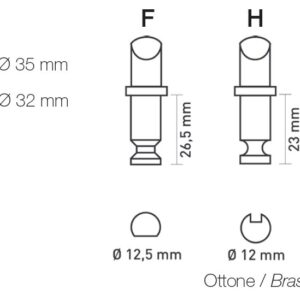 Plastic Collar 35mm with Metal Pin 25mm inc Groove