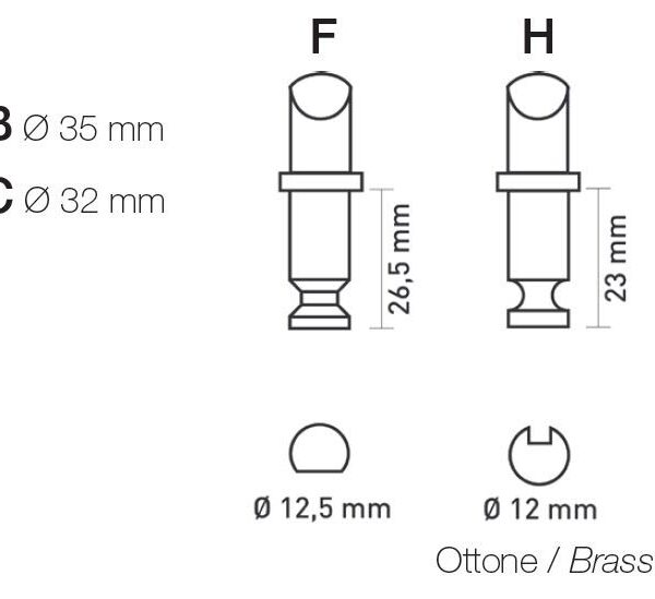 Plastic Collar 35mm with Metal Pin 35mm