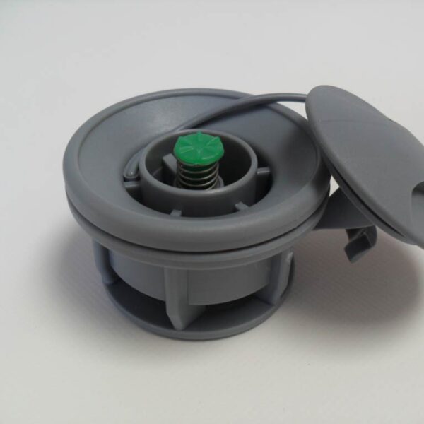 Ceredi Recessed Valve with Twisting Button Grey 6820