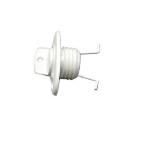 Oval Drain Socket 20mm White