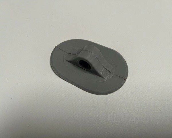PVC Grey Oar Retainer Holder 65mm X 45mm